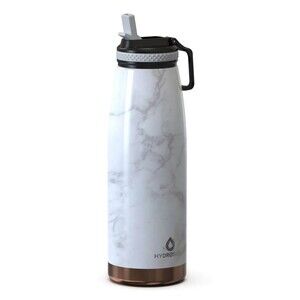 HYDROSEAL Stainless Steel Double Wall Insulated Bottle With Flip Straw Lid 32oz